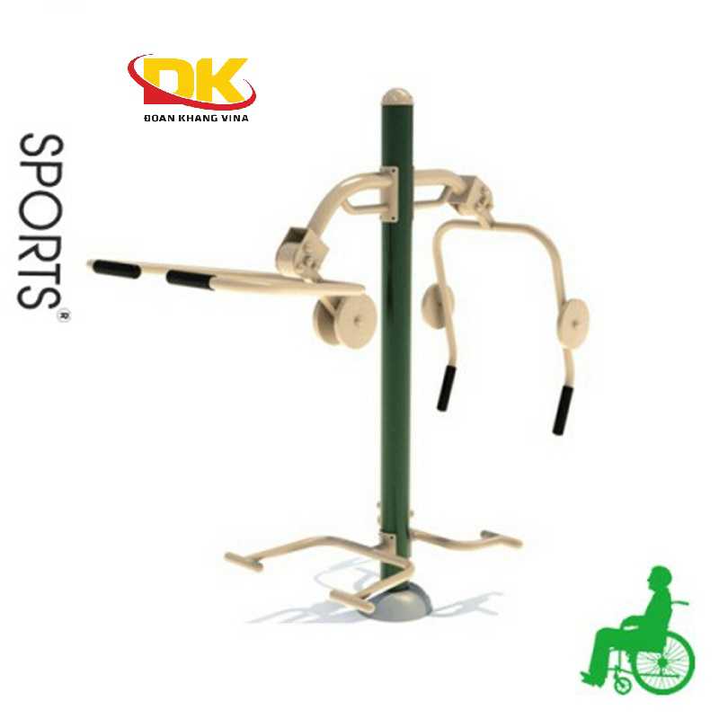 Máy kết hợp kéo và đẩy tay thể dục cho người khuyết tật DK 002- 46